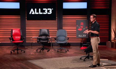 The ALL33 chair appeared in Shark Tank Season 12 Episode 9 and asked the Sharks for a 20 million valuation of 500,000 for 2. . All33 net worth